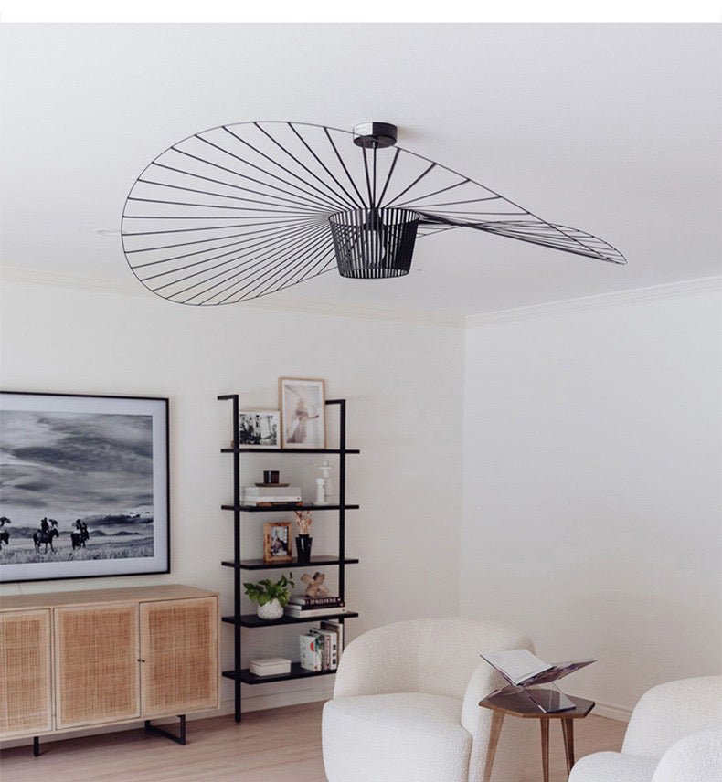 Vartue umbrella shape modern black ceiling light - SHAGHAF HOME