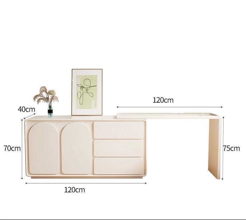 VERA wood dresser table set (including chair and LED Mirror) - SHAGHAF HOME