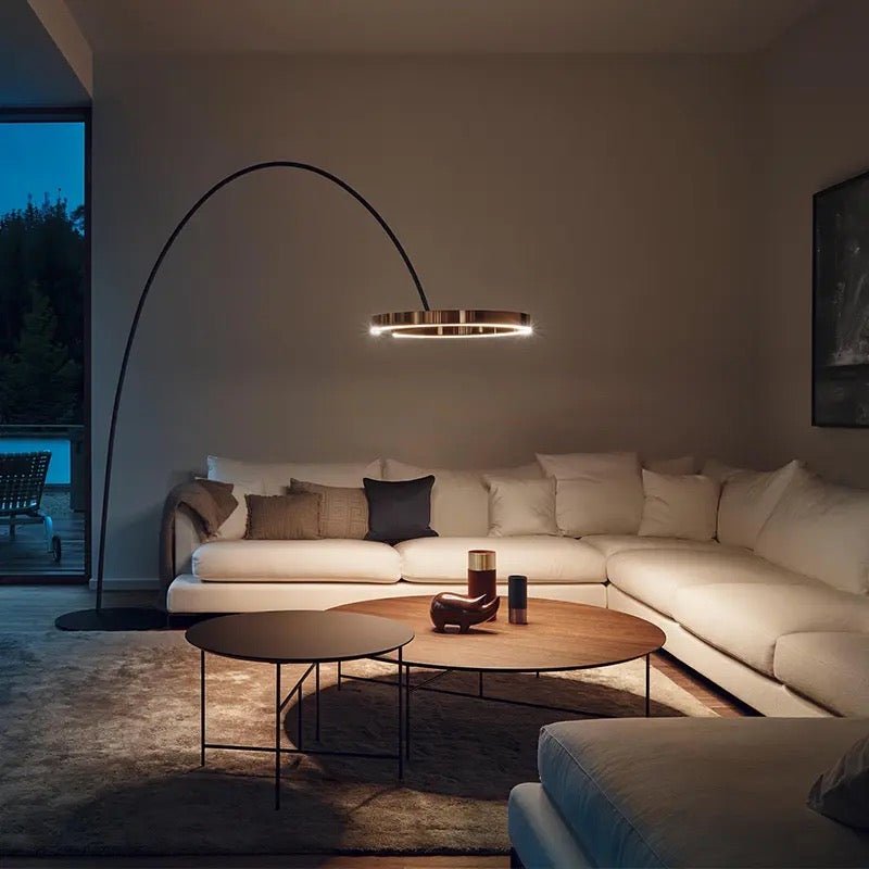Vilano Large arch floor lamp - SHAGHAF HOME
