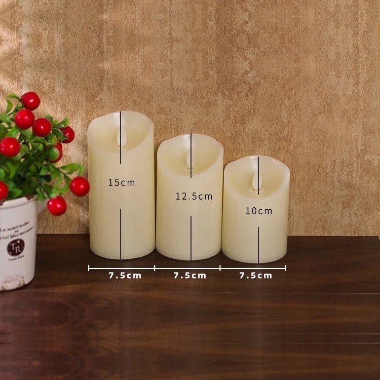 Wax artificial battery candles - SHAGHAF HOME