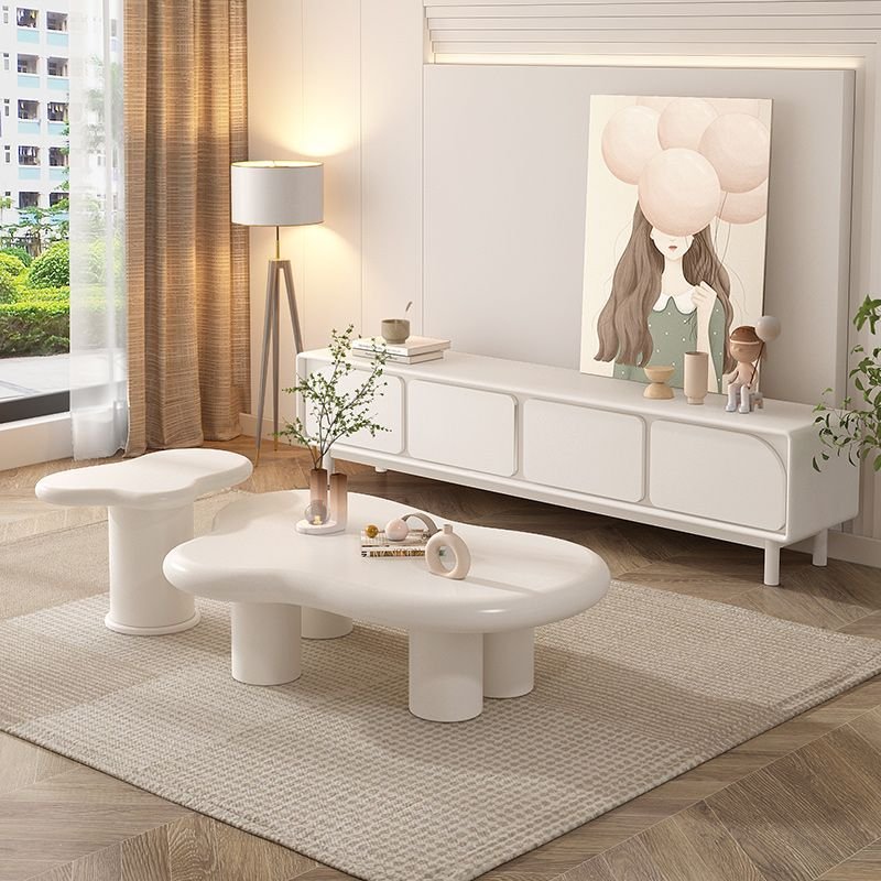 Whimsy Cream Cloud-Shaped Coffee tables set - SHAGHAF HOME