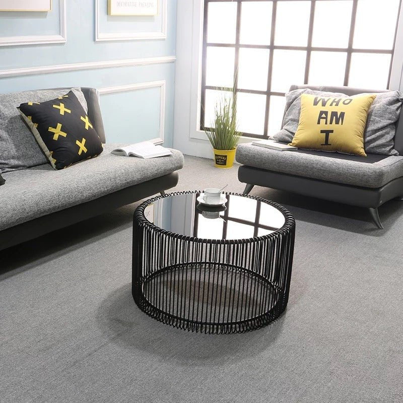 Wire black Coffee table set - SHAGHAF HOME