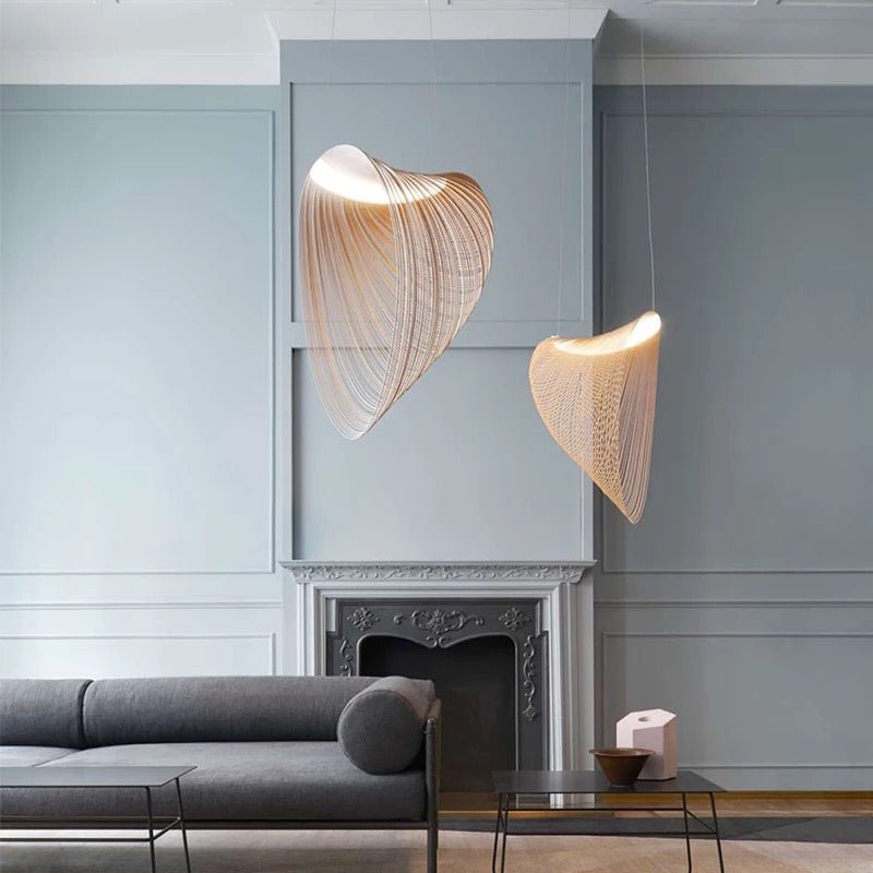 Wood rings modern design chandelier - SHAGHAF HOME
