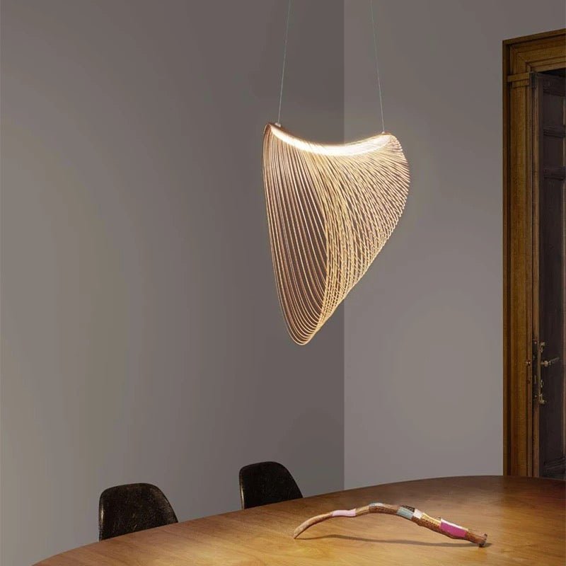 Wood rings modern design chandelier - SHAGHAF HOME