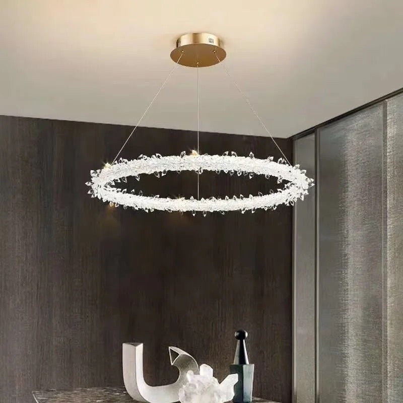XIVARA crystal LED ring ceiling - SHAGHAF HOME