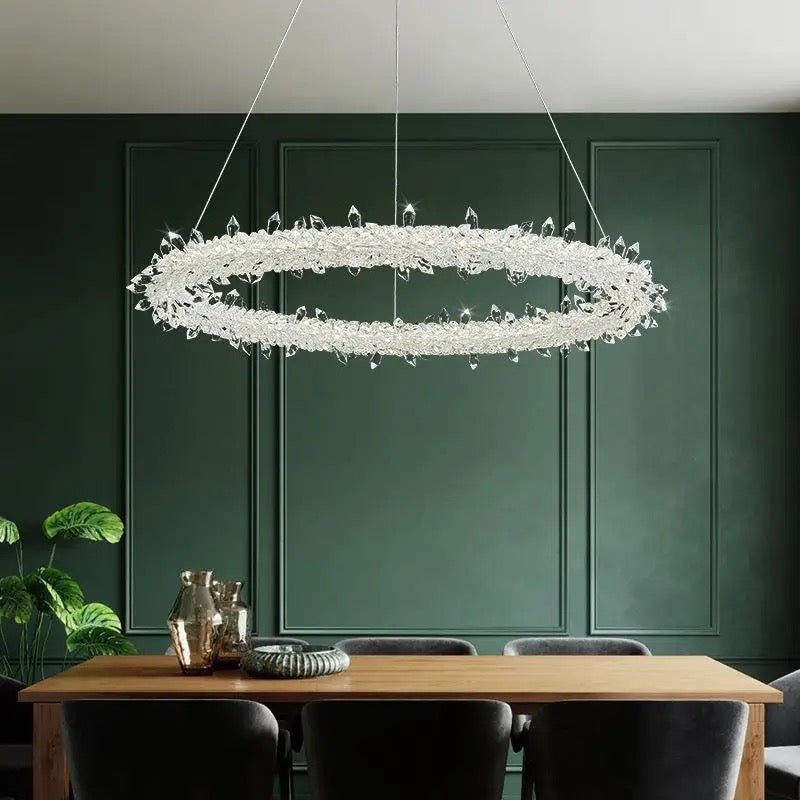 XIVARA crystal LED ring ceiling - SHAGHAF HOME