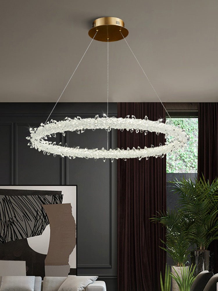 XIVARA crystal LED ring ceiling - SHAGHAF HOME