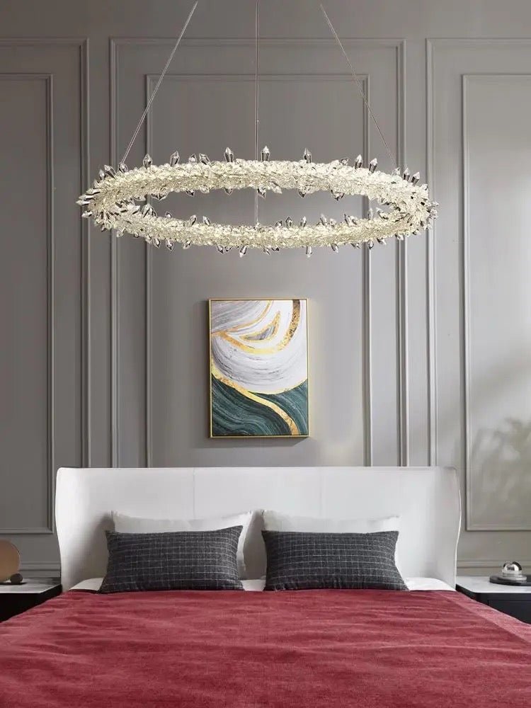 XIVARA crystal LED ring ceiling - SHAGHAF HOME