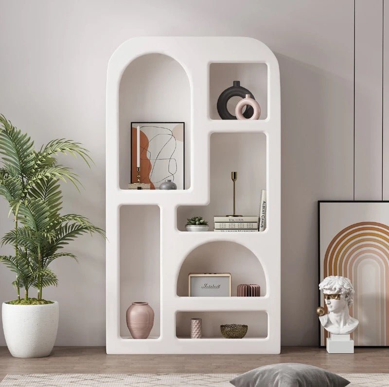 Zuda Books shelves display - SHAGHAF HOME